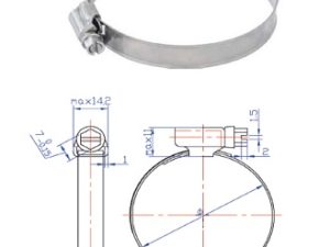 FASCETTE INOX AISI 430 NASTRO 12  mm  80-100