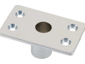 PORTA SCALMO IN OTTONE PER SCALMIERA 14 MM.   4 fori