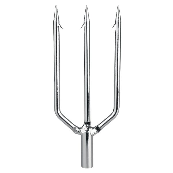 Fiocina 3 Pointes Abysstar - Acier Harmonique Bruni Pour Chasse Sous-marine Adulte