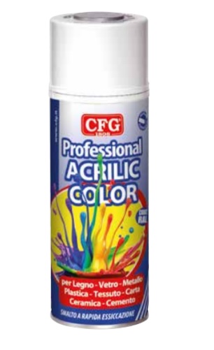 SPRAY ACRILICO PROFESSIONALE ROSSO FUOCO RAL 3000 ML. 400