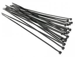 FASCETTE PLASTICA NERA M. 200 X 4,5  busta pz. 100