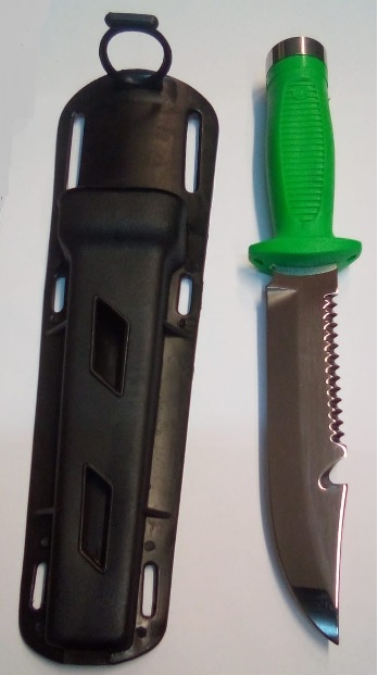 COLTELLO SUB CM. 15 CON MARTELLO
