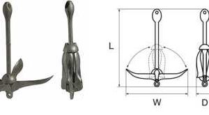 ANCORA AD OMBRELLO ZINCATA KG. 1,5