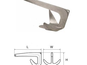 ANCORA 3-WING TIPO BRUCE IN ACCIAIO ZINCATO KG 7,5