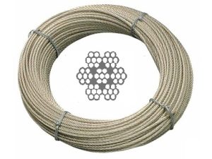 CAVO ACCIAIO 49 FILI  AISI 316  MM. 4