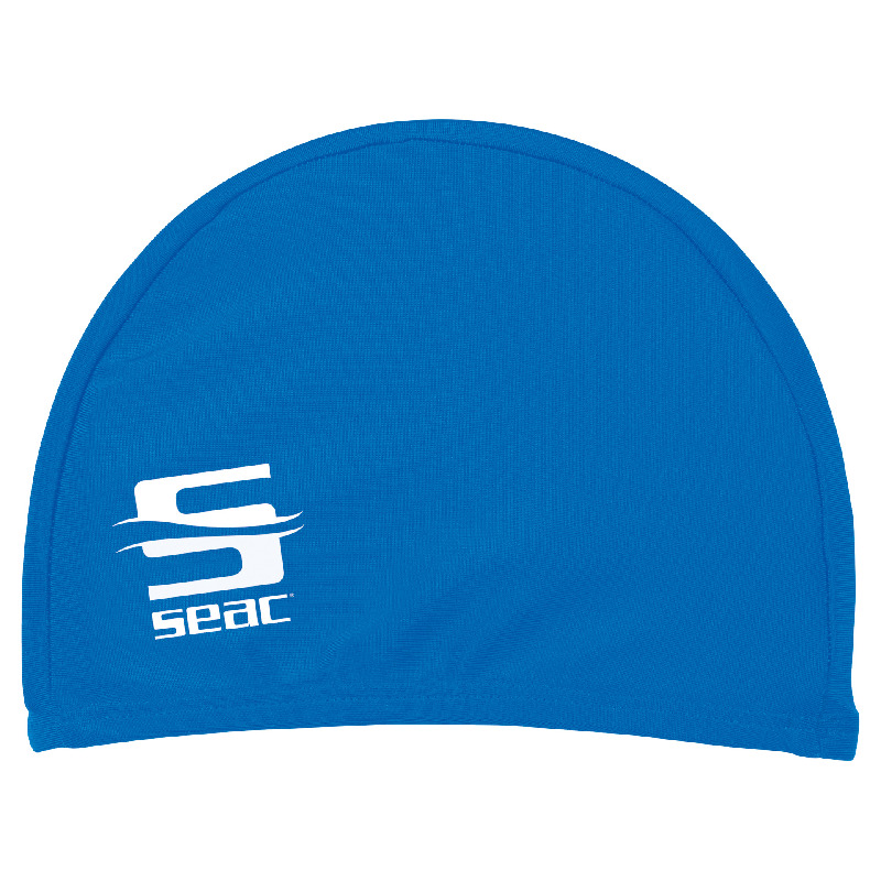 CUFFIA PISCINA IN LYCRA BLU
