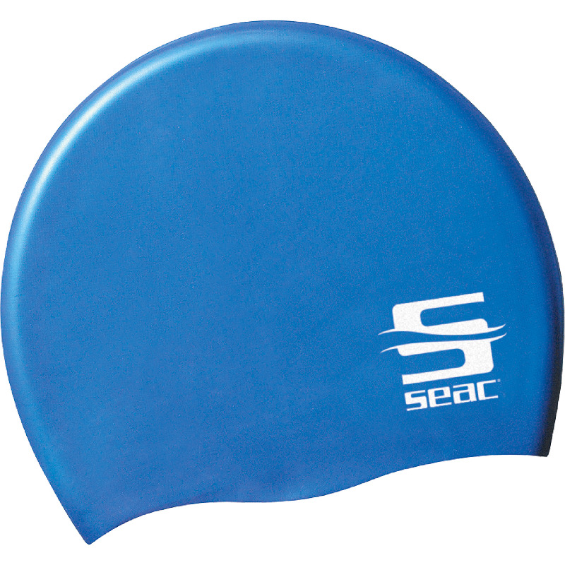 CUFFIA PISCINA IN SILICONE BLU JUNIOR