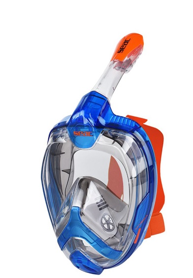 MASCHERA FUN GRANFACCIALE JUNIOR BLU ARANCIO