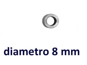 ANELLINO PER ASTA FUCILE INOX AISI 302  8 mm.