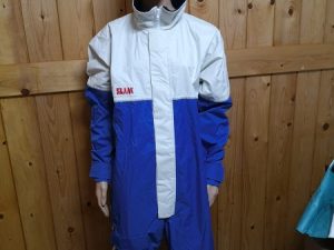 TUTA  IMPERMEABILE SLAM BLU-BIANCA TAGLIA L